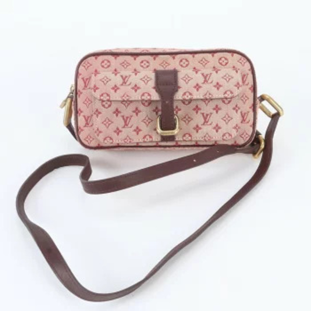 Louis Vuitton Monogram Juliette Cherry Leather Crossbody Bag Cream Brown